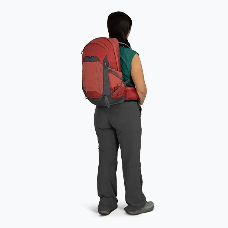 Zaino da escursionismo Osprey Tempest 22 l rosso pampa/grigio carbone da donna 4
