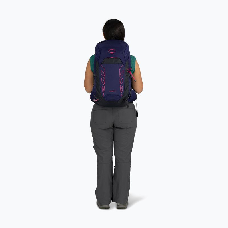 Zaino da trekking Osprey Tempest 26 l deep fig / hotspot pink donna 5