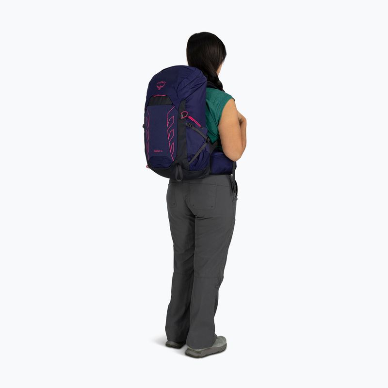 Zaino da trekking Osprey Tempest 26 l deep fig / hotspot pink donna 6