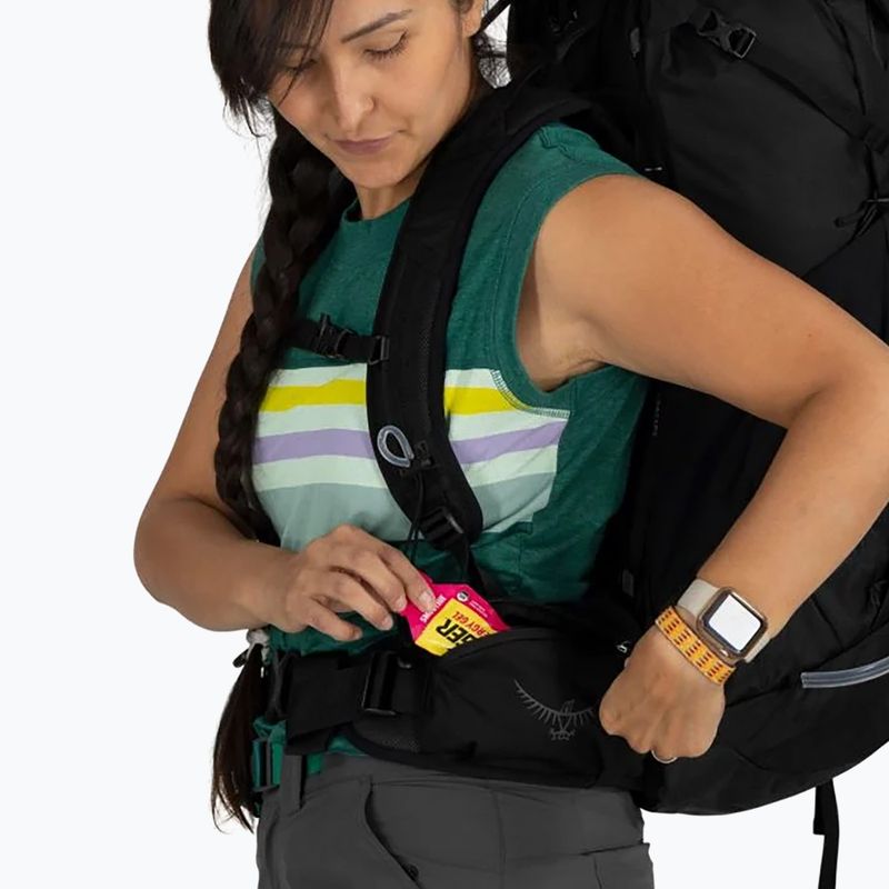 Zaino da trekking da donna Osprey Tempest 44 l nero / grigio carbone 10