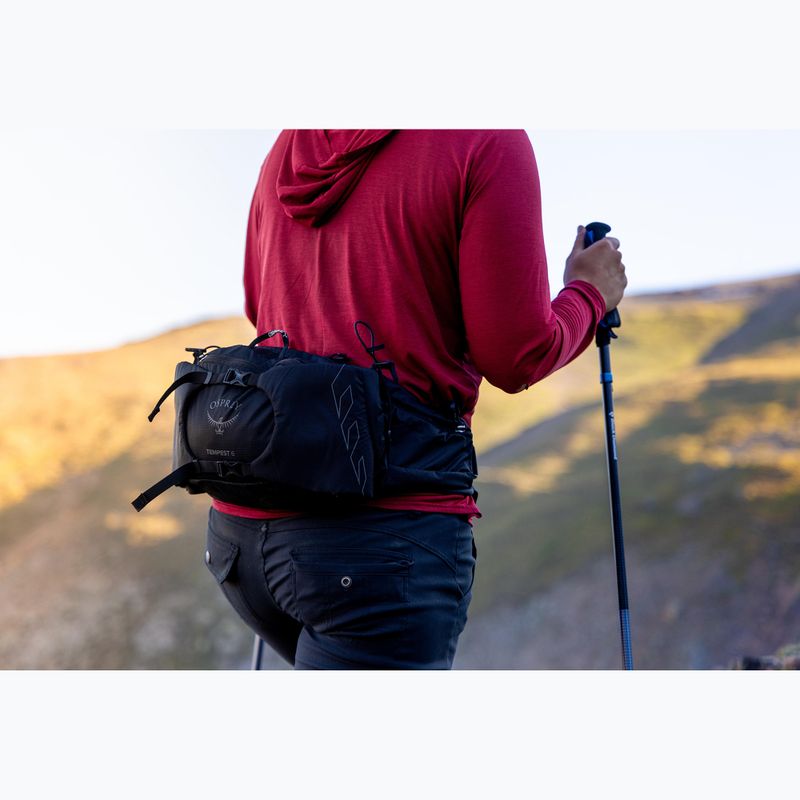 Borsa da viaggio Osprey Tempest 6 l nero/grigio carbone 9