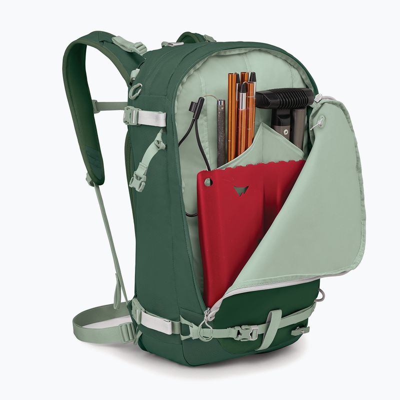 Zaino da scialpinismo da donna Osprey Sopris 25 l tundra green/green canopy 5