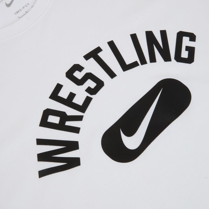 T-shirt da uomo Nike Wrestling Disc DFC white/black 3
