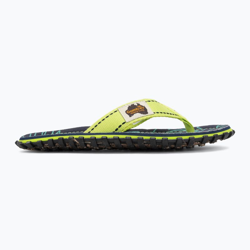 Infradito Gumbies Islander lime hibiscus 2
