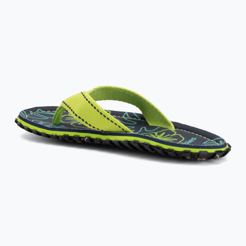 Infradito Gumbies Islander lime hibiscus 3