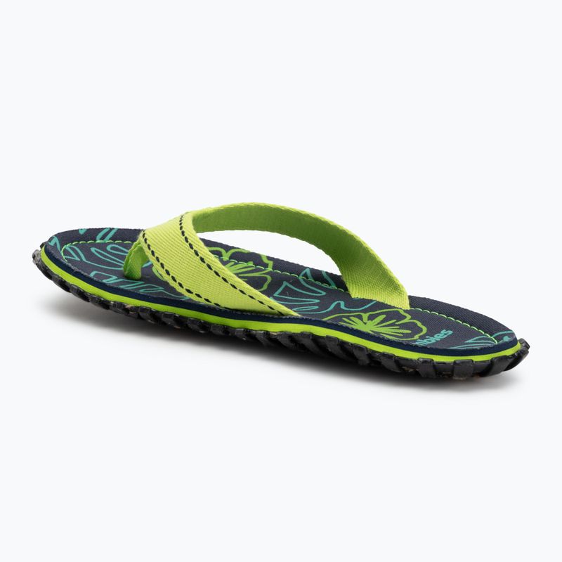 Infradito Gumbies Islander lime hibiscus 3