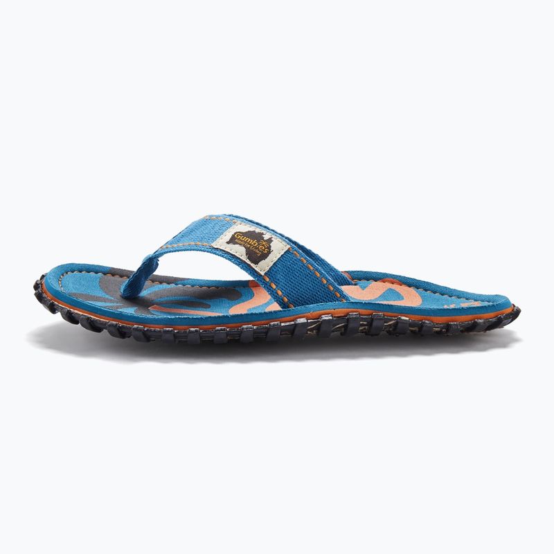 Infradito Gumbies Islander blue palmetto 2