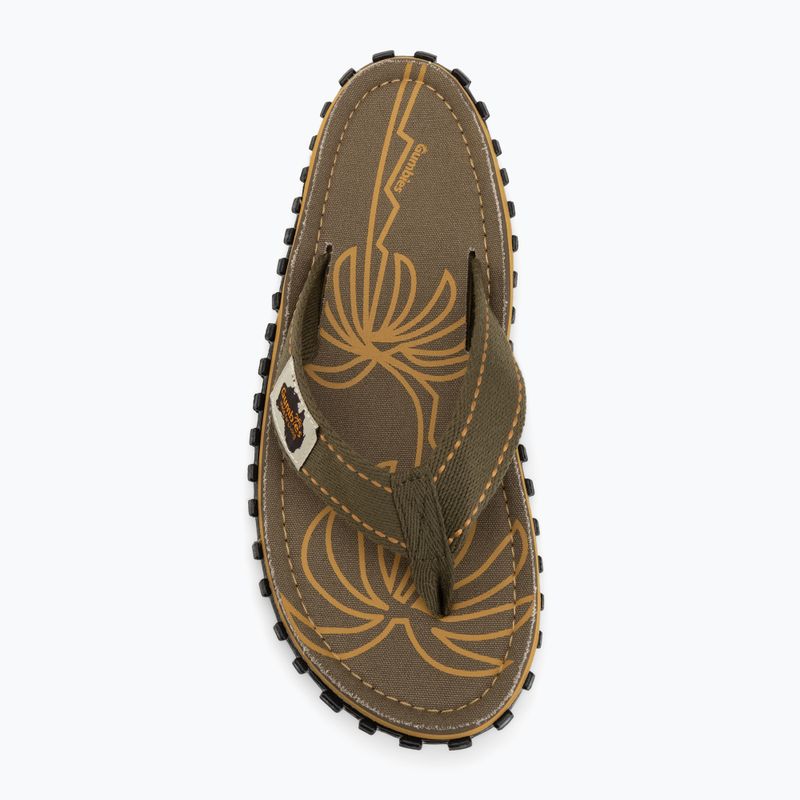 Infradito Gumbies Islander palm leaf khaki 5