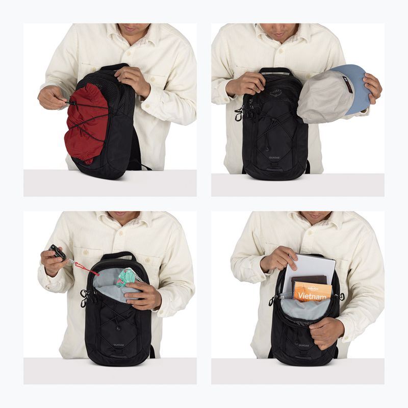 Zaino urbano monospalla Osprey Quasar Sling 6 l black 12