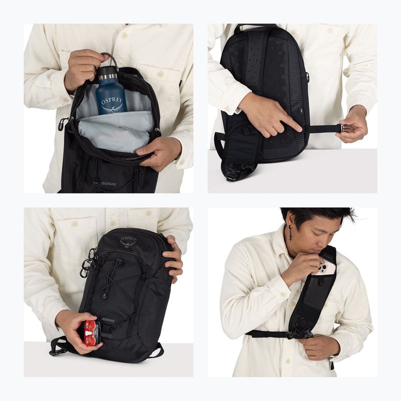 Zaino urbano monospalla Osprey Quasar Sling 6 l black 13
