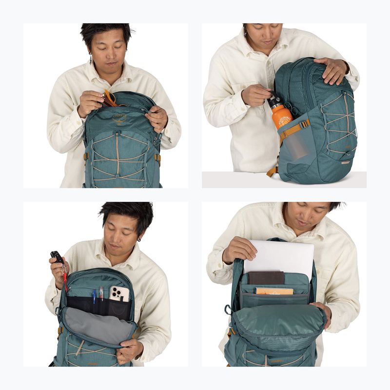 Zaino urbano Osprey Quasar 26 l blue heather 13