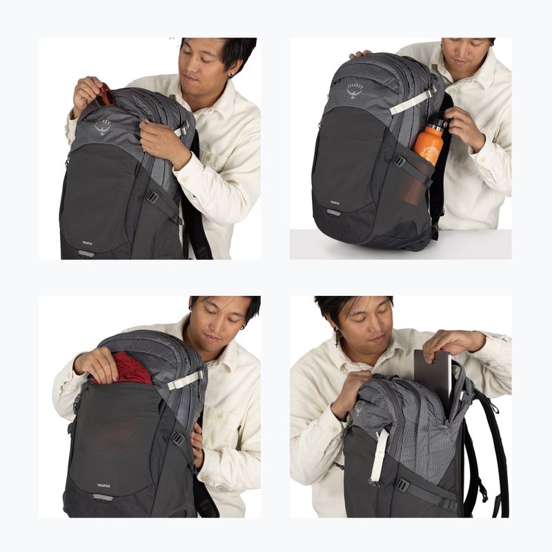 Zaino urbano Osprey Tropos 32 l phantom grey heather 9