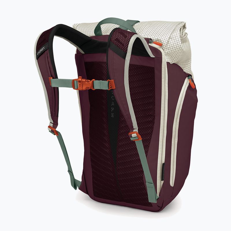 Zaino urbano Osprey Transporter Roll Top 30 l mystery white/moody burgundy 3