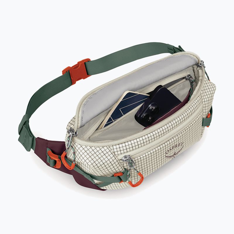 Marsupio cintura Osprey Transporter Waist Pack 3 l mystery white/moody burgundy 4