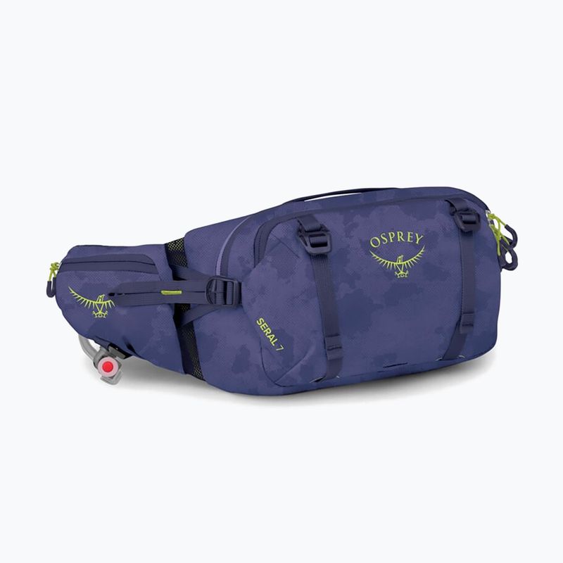 Marsupio Osprey Seral 7 l with a hydration bladder 1.5 l botswana purple dust print 2