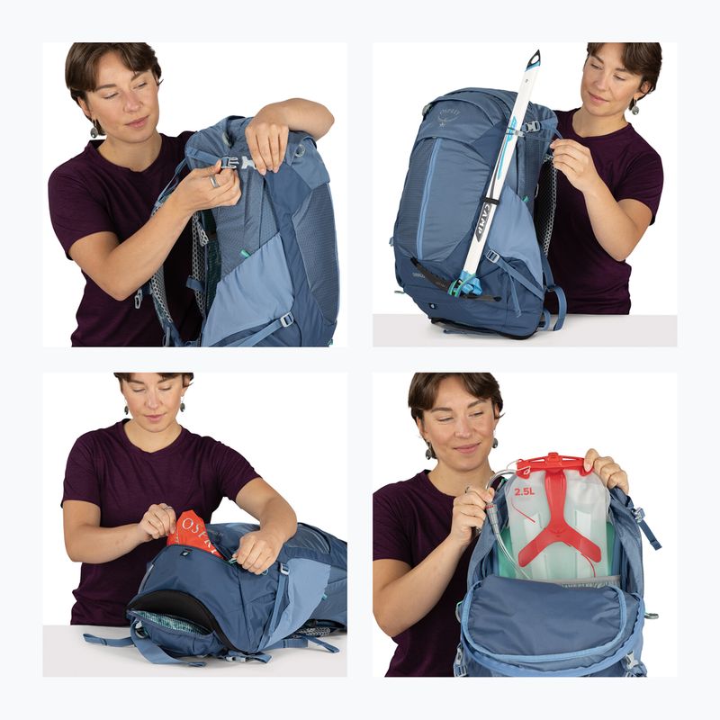 Zaino da trekking da donna Osprey Sirrus 24 l sevres blue 14