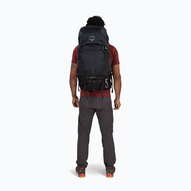 Zaino da trekking da uomo Osprey Stratos 36 l raven black 6