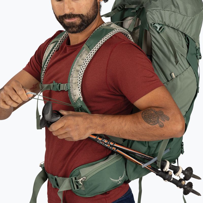 Zaino da trekking da uomo Osprey Stratos 44 l pine leaf 11