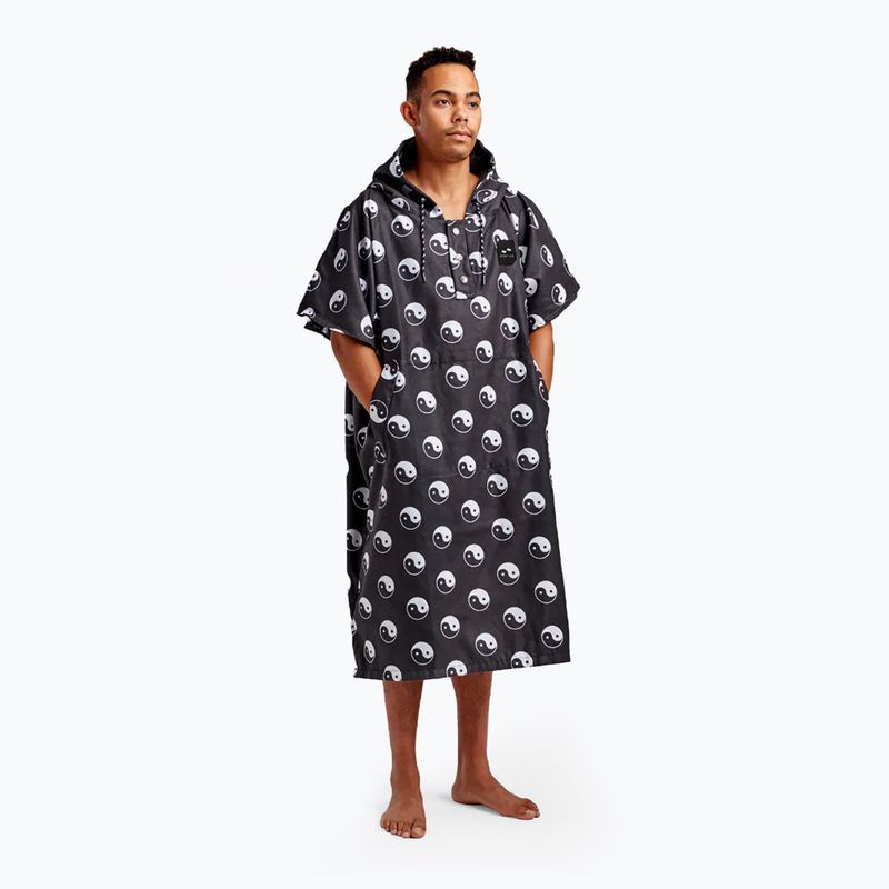 Slowtide Sun Moon Poncho ad asciugatura rapida nero 2