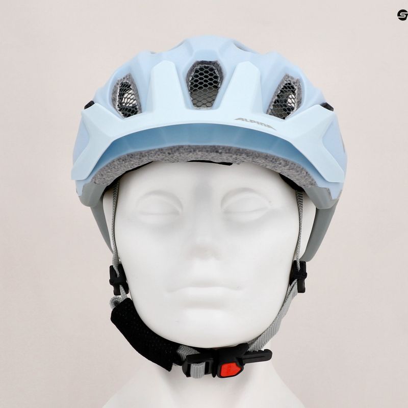 Alpina Carapax casco da bici per bambini blu tortora/grigio opaco 9