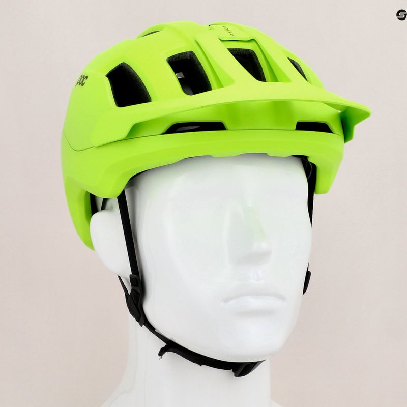 Casco da bici POC Axion giallo fluorescente/verde opaco 13