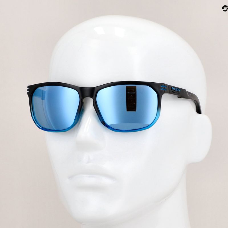 Occhiali da sole Rudy Project Soundrise black fade crystal azure gloss/multilaser ice 12
