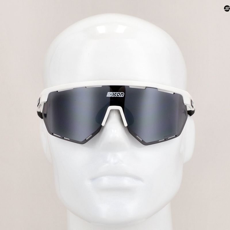 Occhiali da sole SCICON Aerowing bianco lucido/scnpp multimirror argento 9
