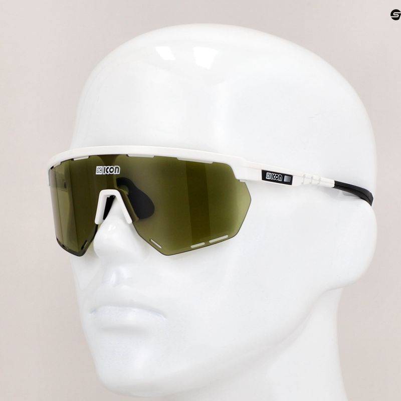 Occhiali da sole SCICON Aerowing white gloss/scnpp green trail 11
