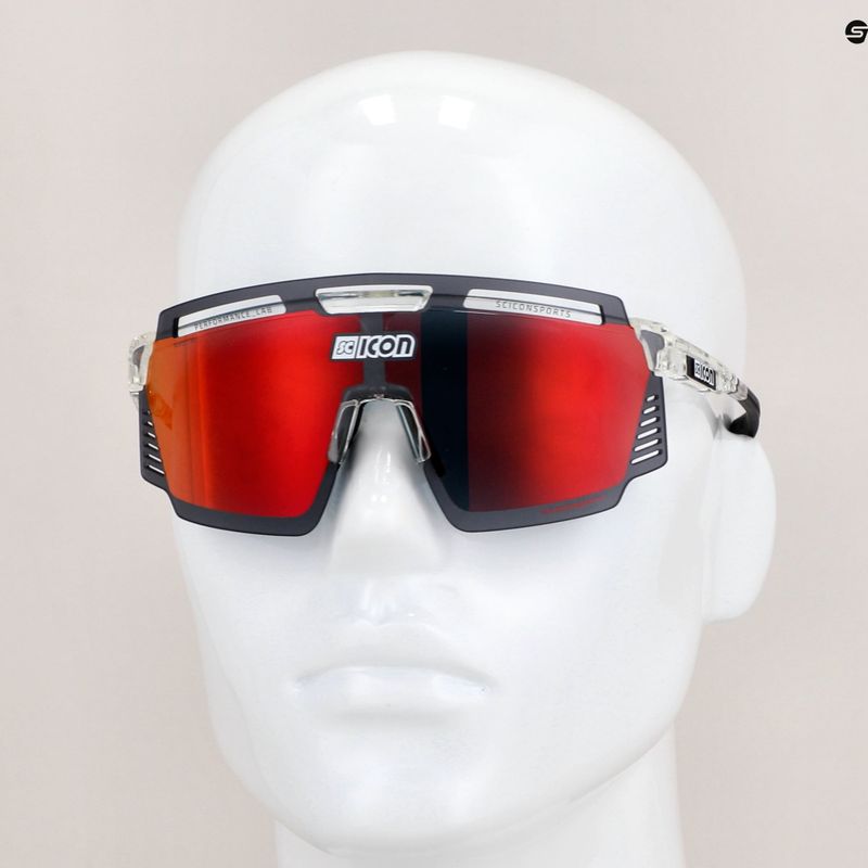 Occhiali da sole SCICON Aerowatt crystal gloss/scnpp multimirror rosso 8
