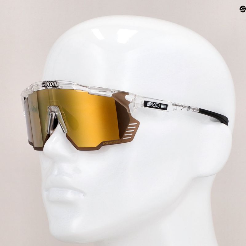 Occhiali da sole SCICON Aeroshade Kunken crystal gloss/scnpp multimirror bronzo 9