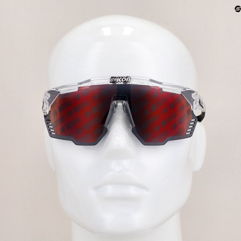 Occhiali da sole SCICON Aeroshade Kunken crystal gloss/scnpp monogram multimirror red 9