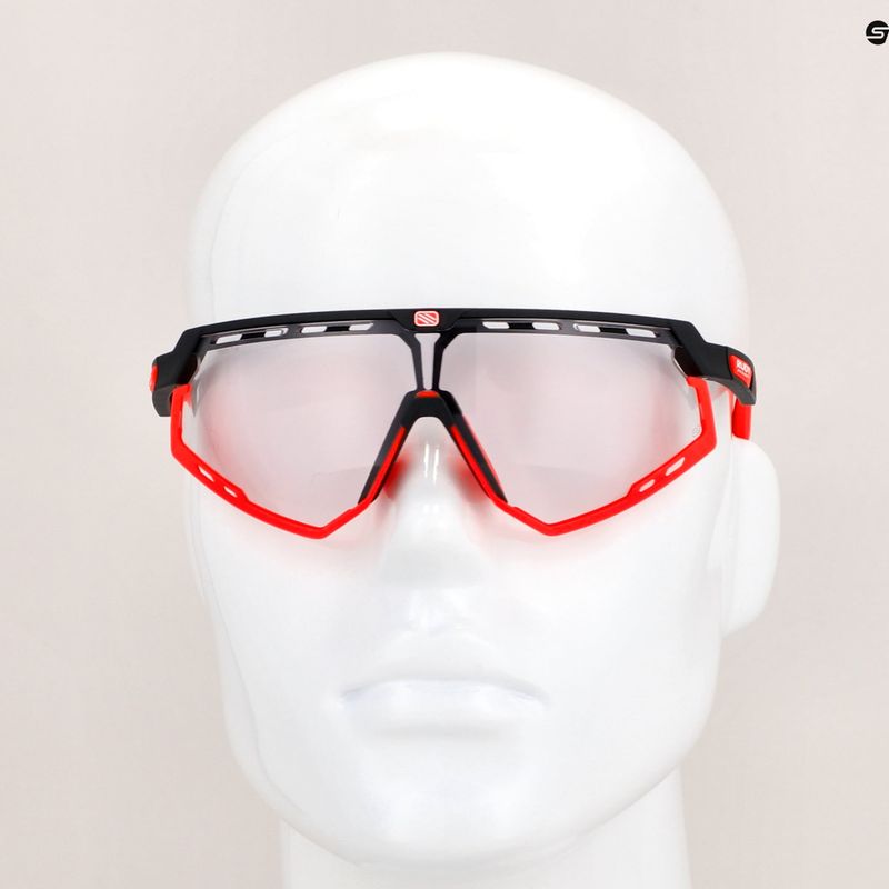 Occhiali da sole Rudy Project Defender nero opaco/rosso/impactx fotocromatico 2 rosso 9