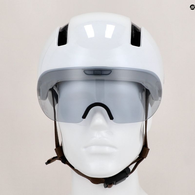 Casco da bicicletta HJC Calido Plus bianco/grigio perla 20