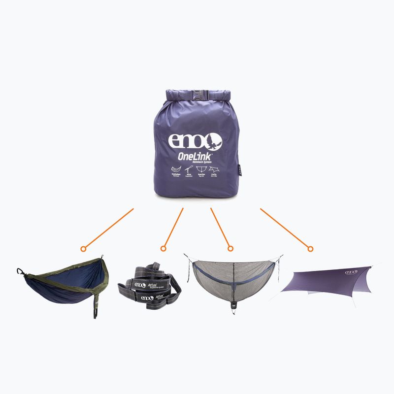 Amaca da trekking ENO OneLink System navy/olive 7