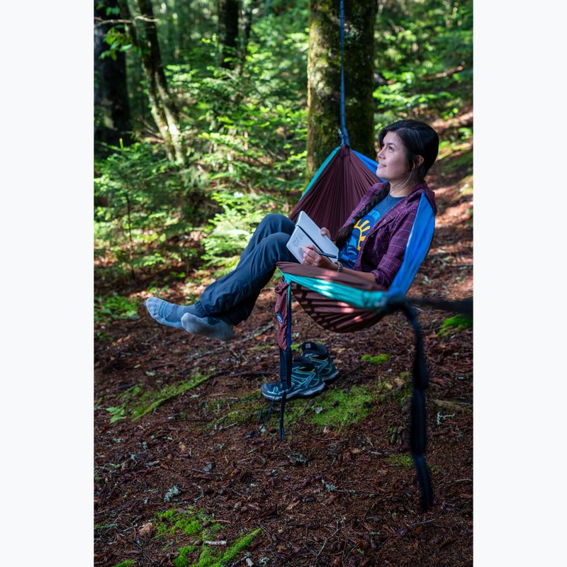 Amaca da trekking ENO DoubleNest seaglass / merlot / denim 6