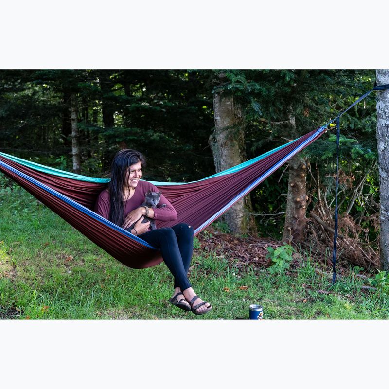 Amaca da trekking ENO DoubleNest seaglass / merlot / denim 7