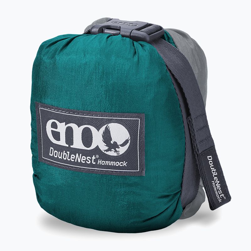 Amaca da trekking ENO DoubleNest grigio/fuliggine marina 4