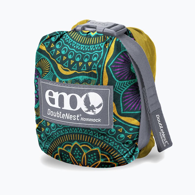 Amaca da escursione ENO DoubleNest Print mantra/oro 3