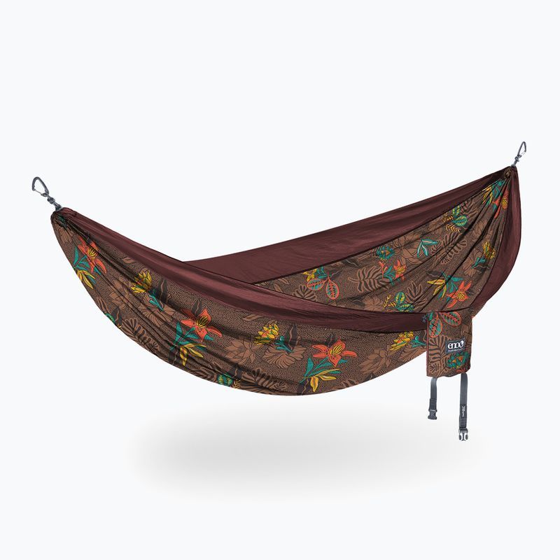 Amaca da trekking ENO DoubleNest Print tropic/merlot