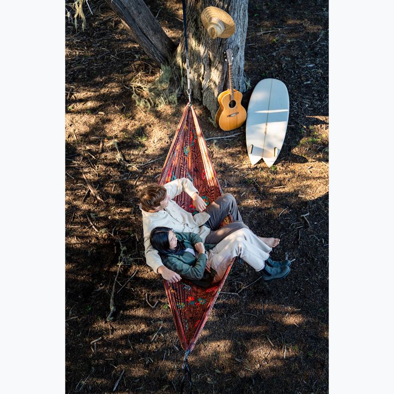Amaca da trekking ENO DoubleNest Print tropic/merlot 9