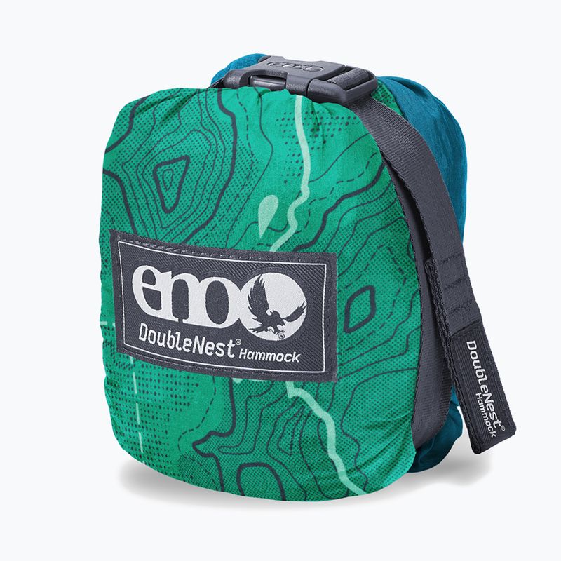 Amaca da trekking ENO DoubleNest Print Giving Back PCT topo pct/teal 2