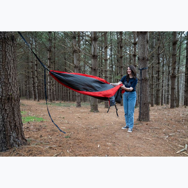 Amaca da trekking ENO Single Nest carbone/rosso 4