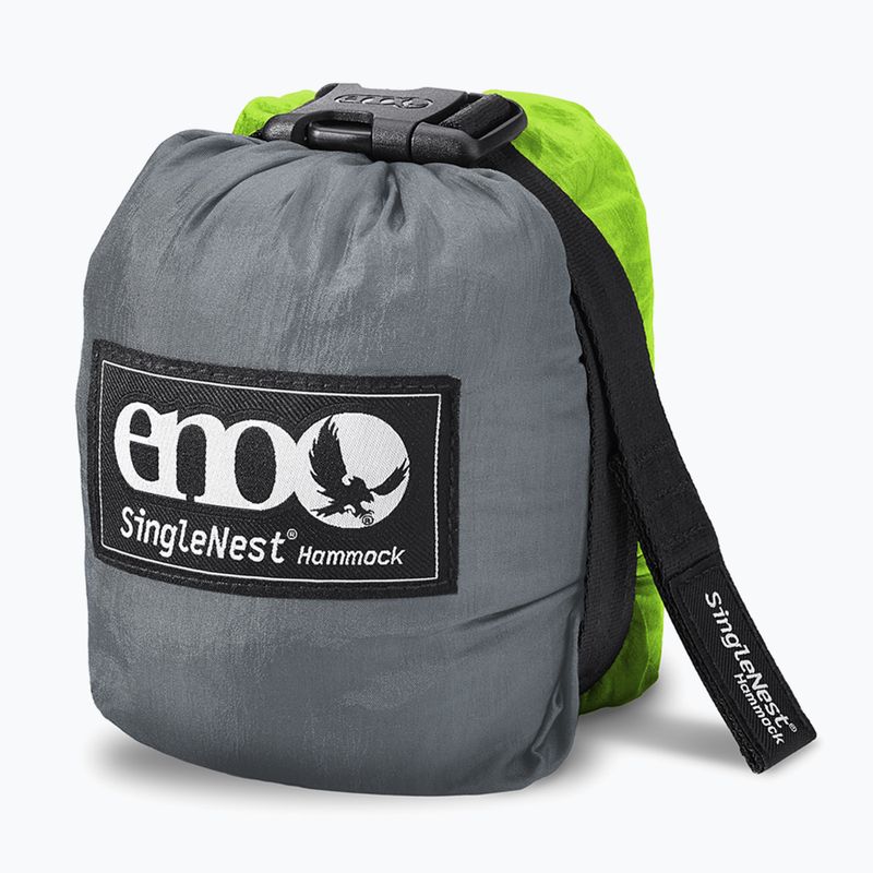 Amaca da trekking ENO SingleNest grigio / chartreuse 4