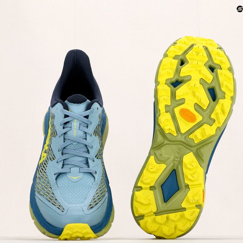 HOKA Mafate Speed 4 scarpe da corsa da uomo blu pietra/citron scuro 18