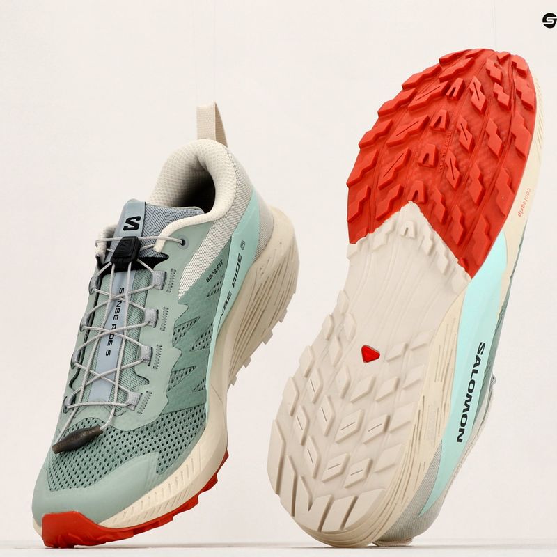 Scarpe da corsa da uomo Salomon Sense Ride 5 lily/rainy day/bleached aqua 16