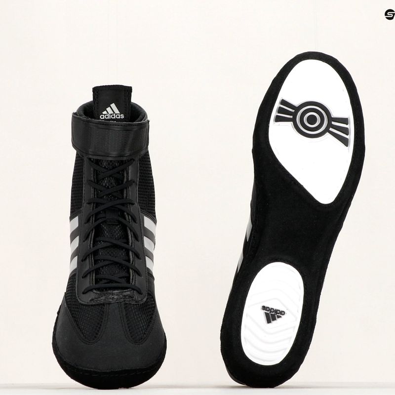 adidas Combat Speed.5 uomini scarpe da wrestling nero BA8007 12