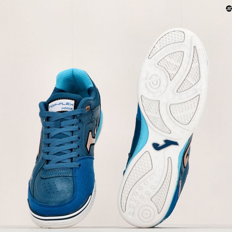 Scarpe da calcio da uomo Joma Top Flex IN petrolio/oro 14