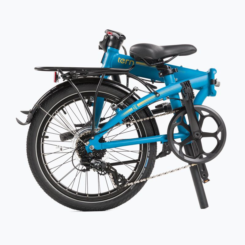 Bicicletta da città pieghevole Tern Link C8 blu 6