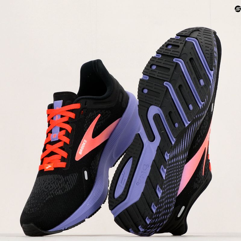 Scarpe da corsa da donna Brooks Launch 9 nero/corallo/viola 18