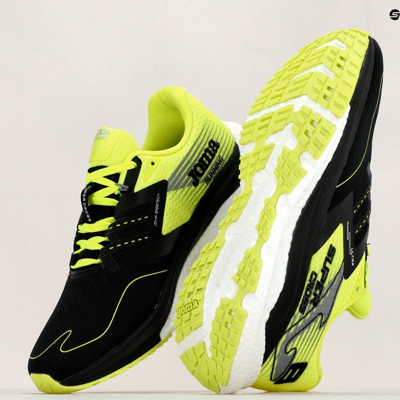 Scarpe da corsa da uomo Joma R.Super Cross nero/limone 14